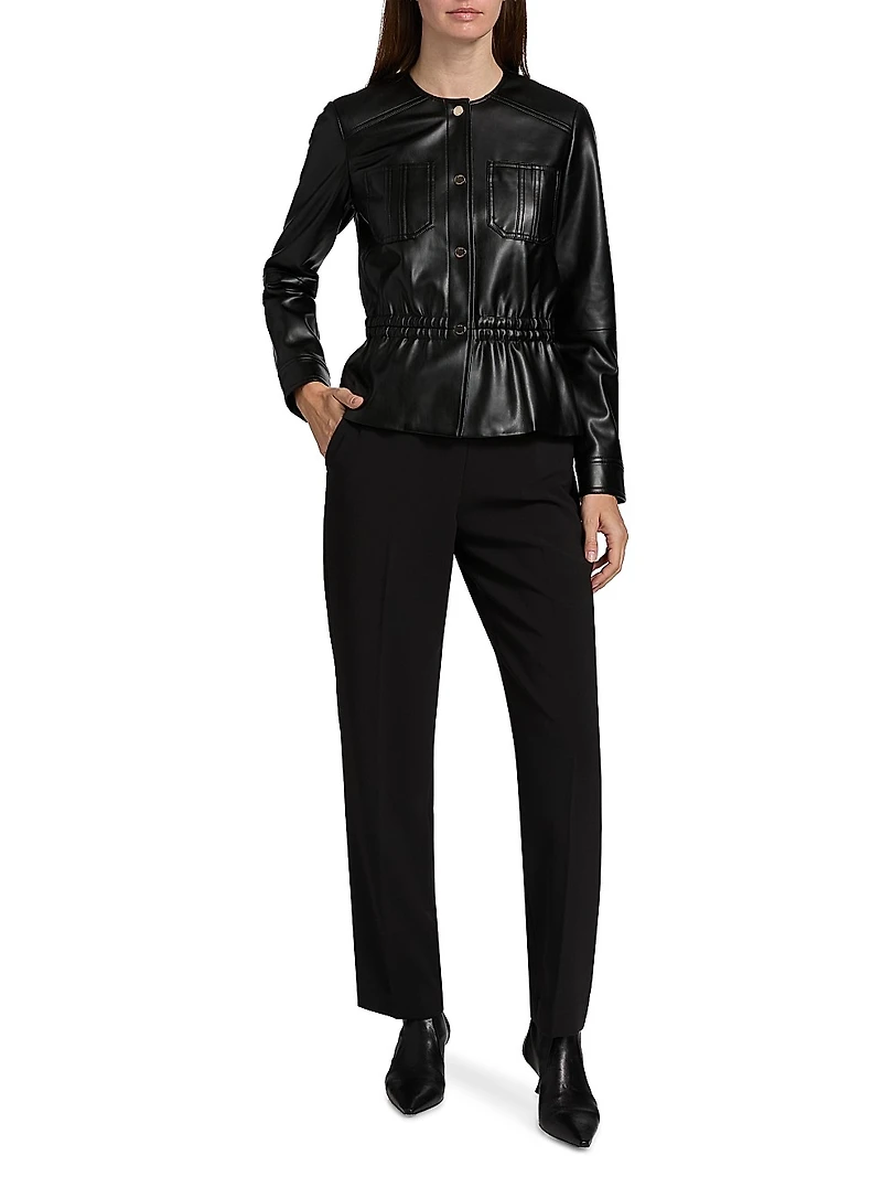 Aliza Faux-Leather Jacket