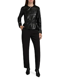 Aliza Faux-Leather Jacket