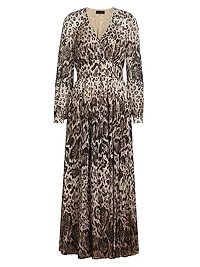 Alba Printed Silk-Blend Maxi Dress