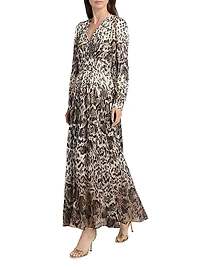 Alba Printed Silk-Blend Maxi Dress