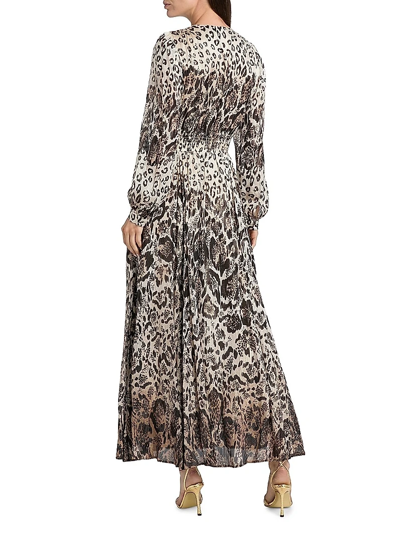 Alba Printed Silk-Blend Maxi Dress