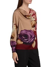 Shira Floral Silk Blouse