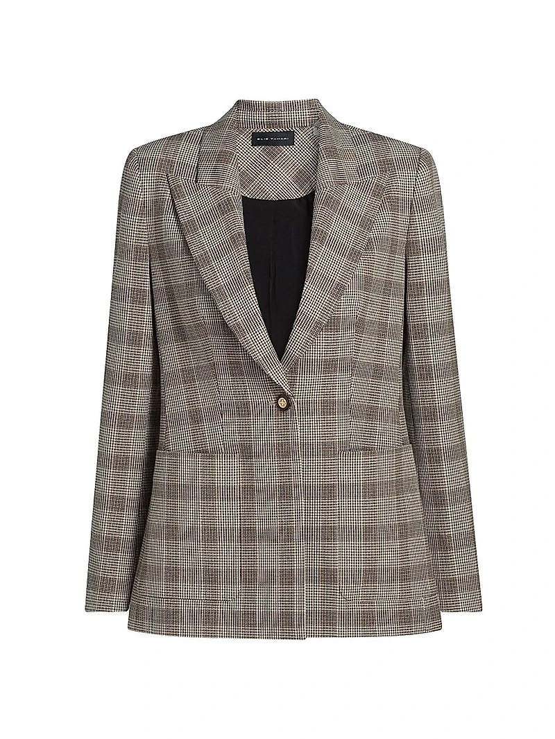 Elodie Plaid Blazer