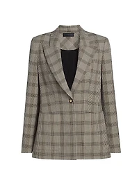 Elodie Plaid Blazer