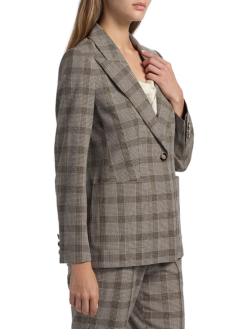Elodie Plaid Blazer