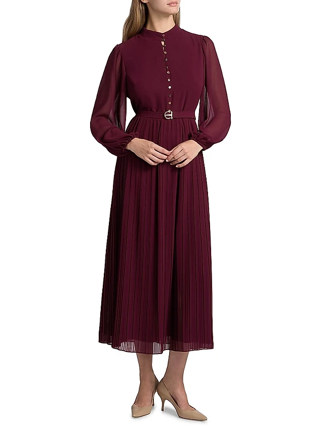 By Anthropologie Long-Sleeve Belted Cardigan Sweater Midi Dress | The Summit By Anthropologie Long-Sleeve Belted Cardigan Sweater Midi Dress | The Summit