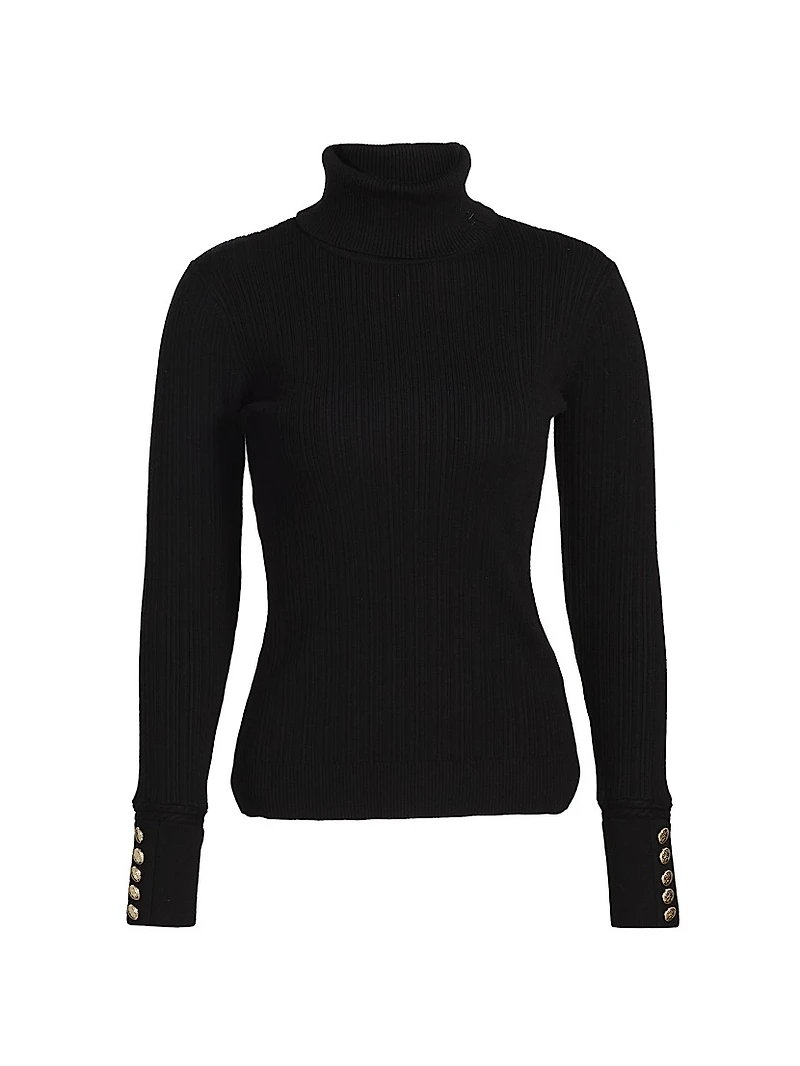 The Sif Rib-Knit Turtleneck Sweater