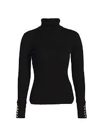 The Sif Rib-Knit Turtleneck Sweater
