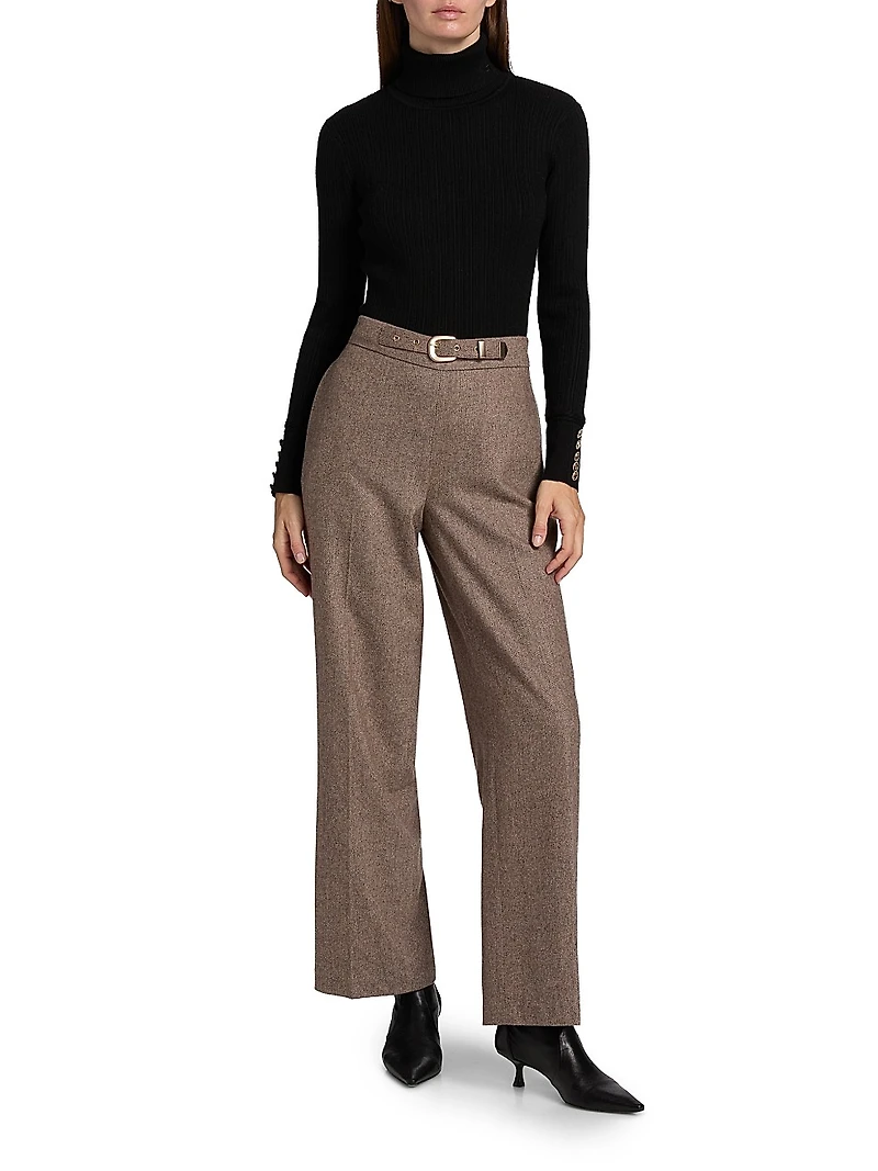The Sif Rib-Knit Turtleneck Sweater