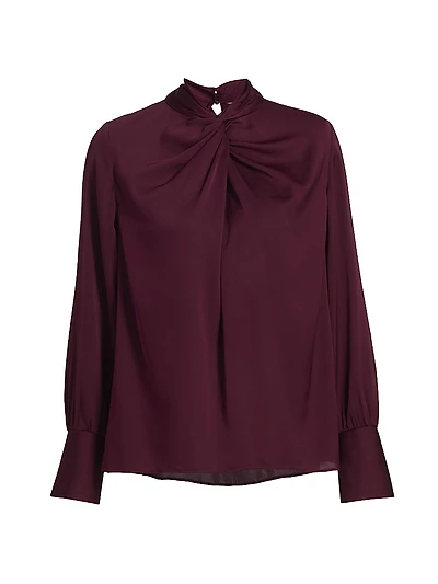 Lola Silk-Blend Blouse