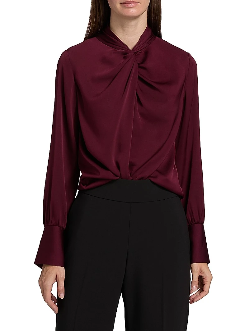 Lola Silk-Blend Blouse