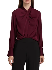 Lola Silk-Blend Blouse