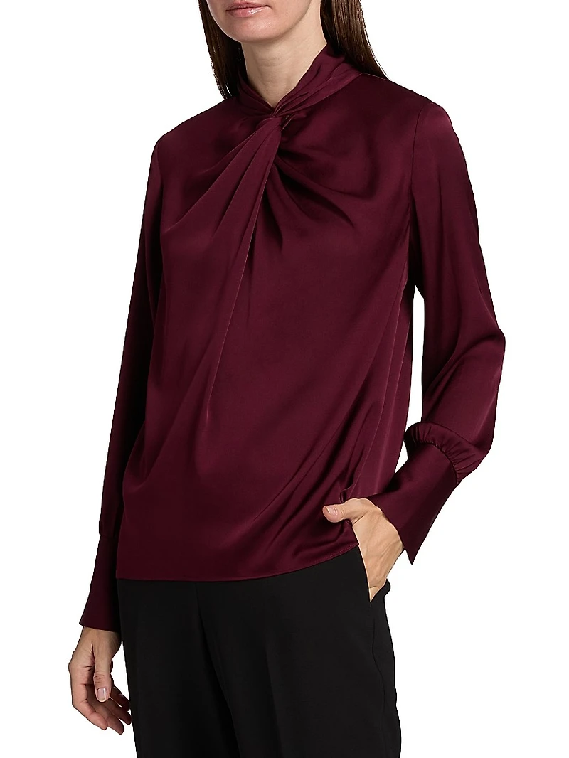 Lola Silk-Blend Blouse