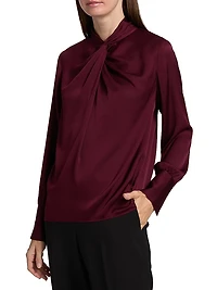 Lola Silk-Blend Blouse