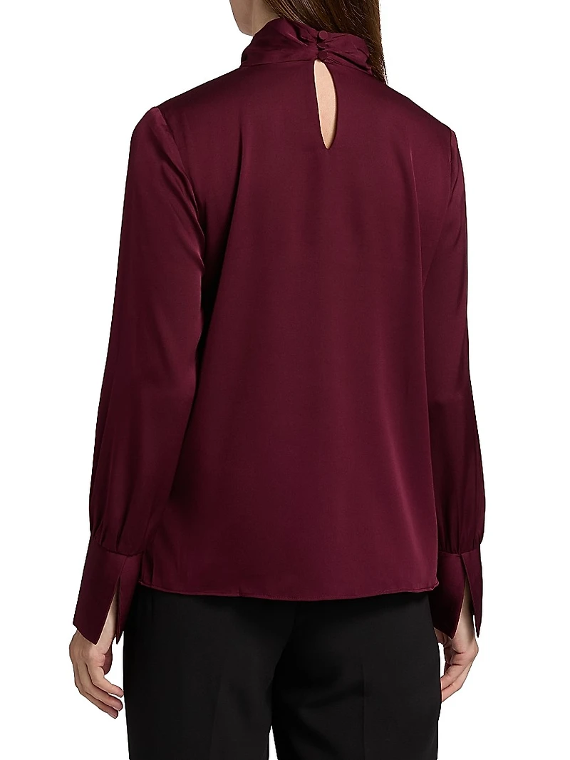 Lola Silk-Blend Blouse