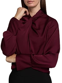 Lola Silk-Blend Blouse