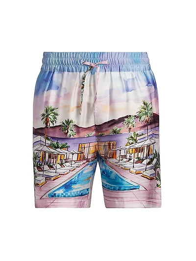 Bond Slim-Fit Graphic Shorts