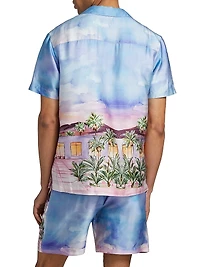 Bond Slim-Fit Graphic Camp Shirt