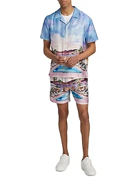 Bond Slim-Fit Graphic Camp Shirt