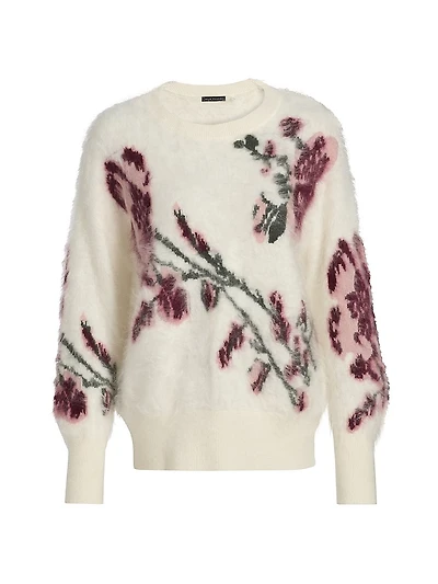 Roberta Floral Cashmere Sweater