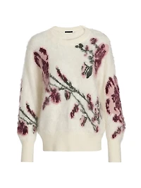 Roberta Floral Cashmere Sweater