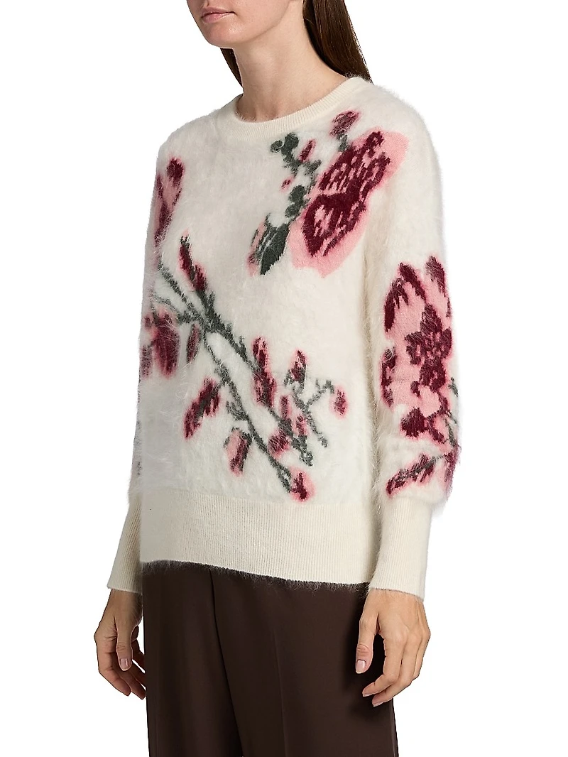 Roberta Floral Cashmere Sweater