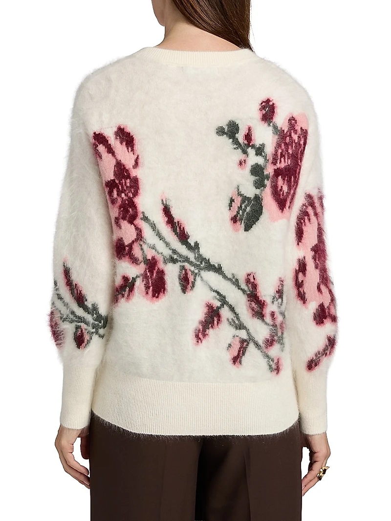 Roberta Floral Cashmere Sweater