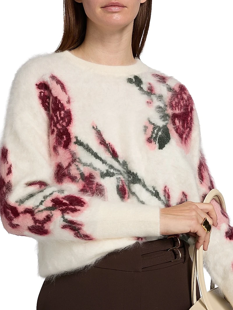 Roberta Floral Cashmere Sweater