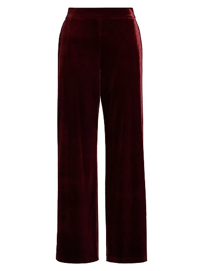 Lucia Velvet Straight Pants