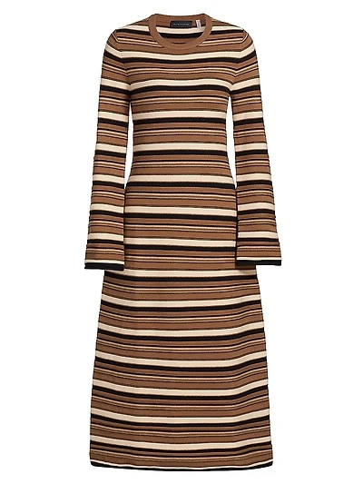 Striped Midi-Dress