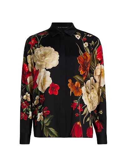 Shae Floral Silk Blouse