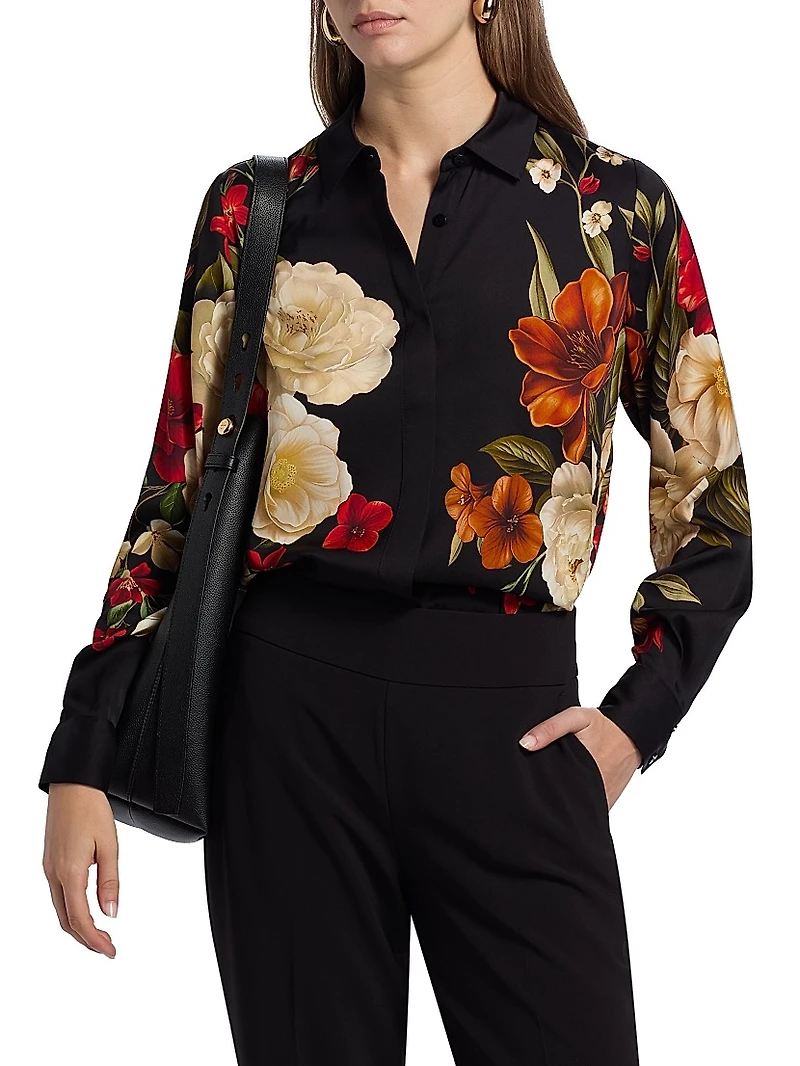 Shae Floral Silk Blouse