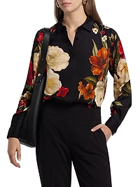 Shae Floral Silk Blouse
