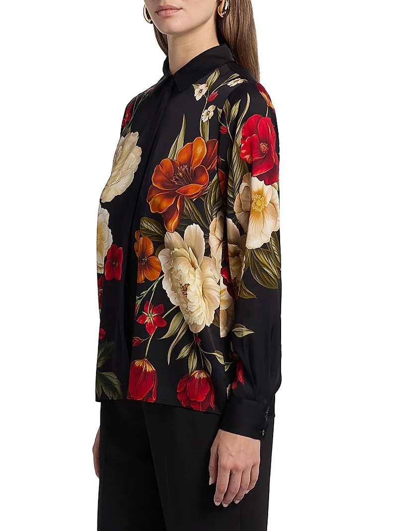 Shae Floral Silk Blouse