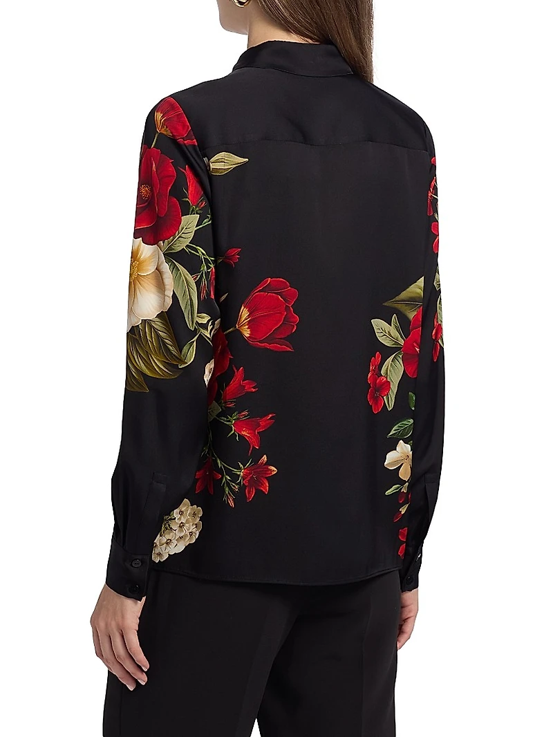 Shae Floral Silk Blouse