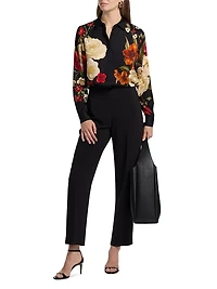 Shae Floral Silk Blouse