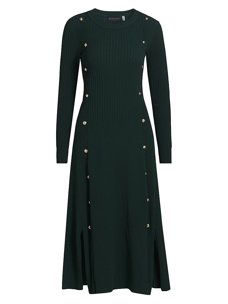 Tamara Rib-Knit Midi-Sweaterdress