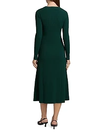 Tamara Rib-Knit Midi-Sweaterdress