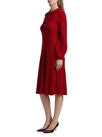 Shawna Ribbed Cashmere Midi-Dress