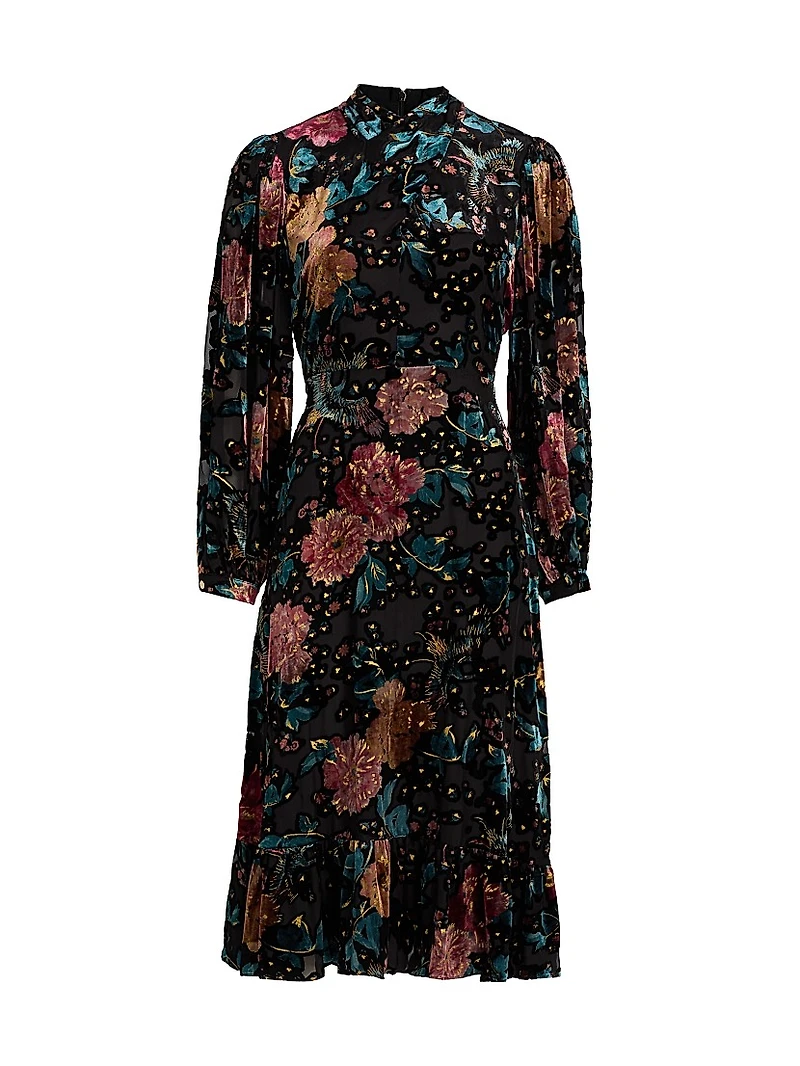 Becca Floral Midi-Dress