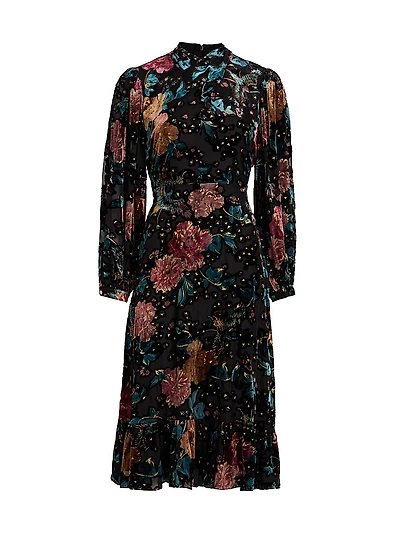 Becca Floral Midi-Dress