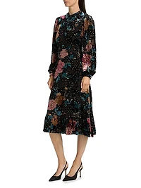 Becca Floral Midi-Dress