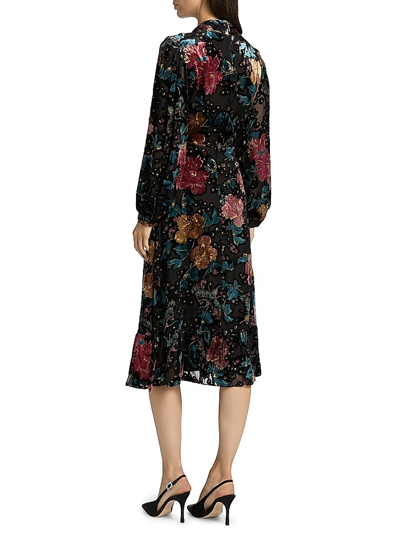 Becca Floral Midi-Dress