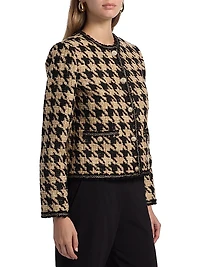 Juno Houndstooth Tweed Jacket
