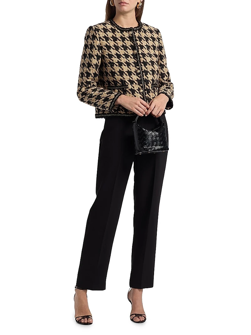 Juno Houndstooth Tweed Jacket