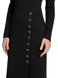The Chaya Mock Turtleneck Midi-Sweaterdress