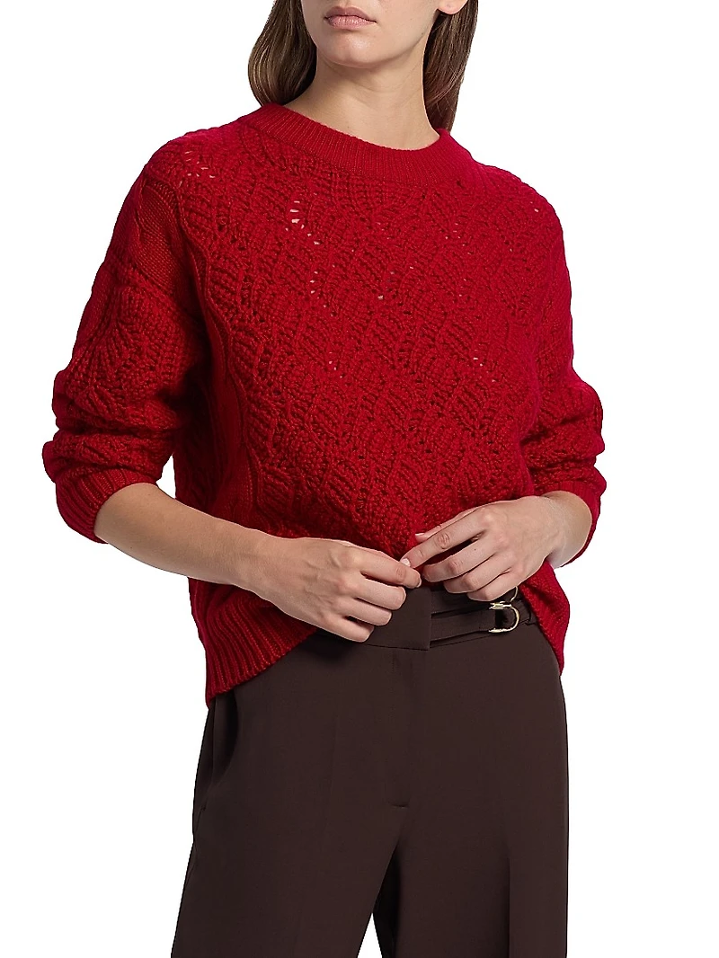 Raya Crewneck Cashmere Sweater