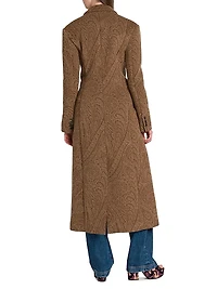 Lace Laced Double-Breasted Trench