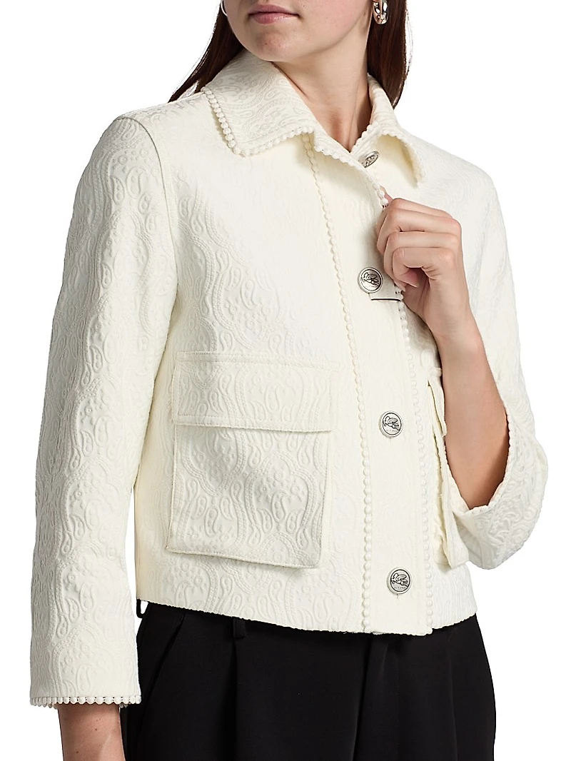 Fil Coupé Jacquard Shacket