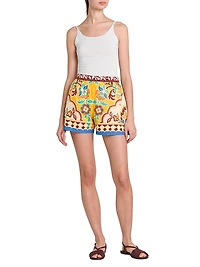 Tapestry Pull-On Shorts